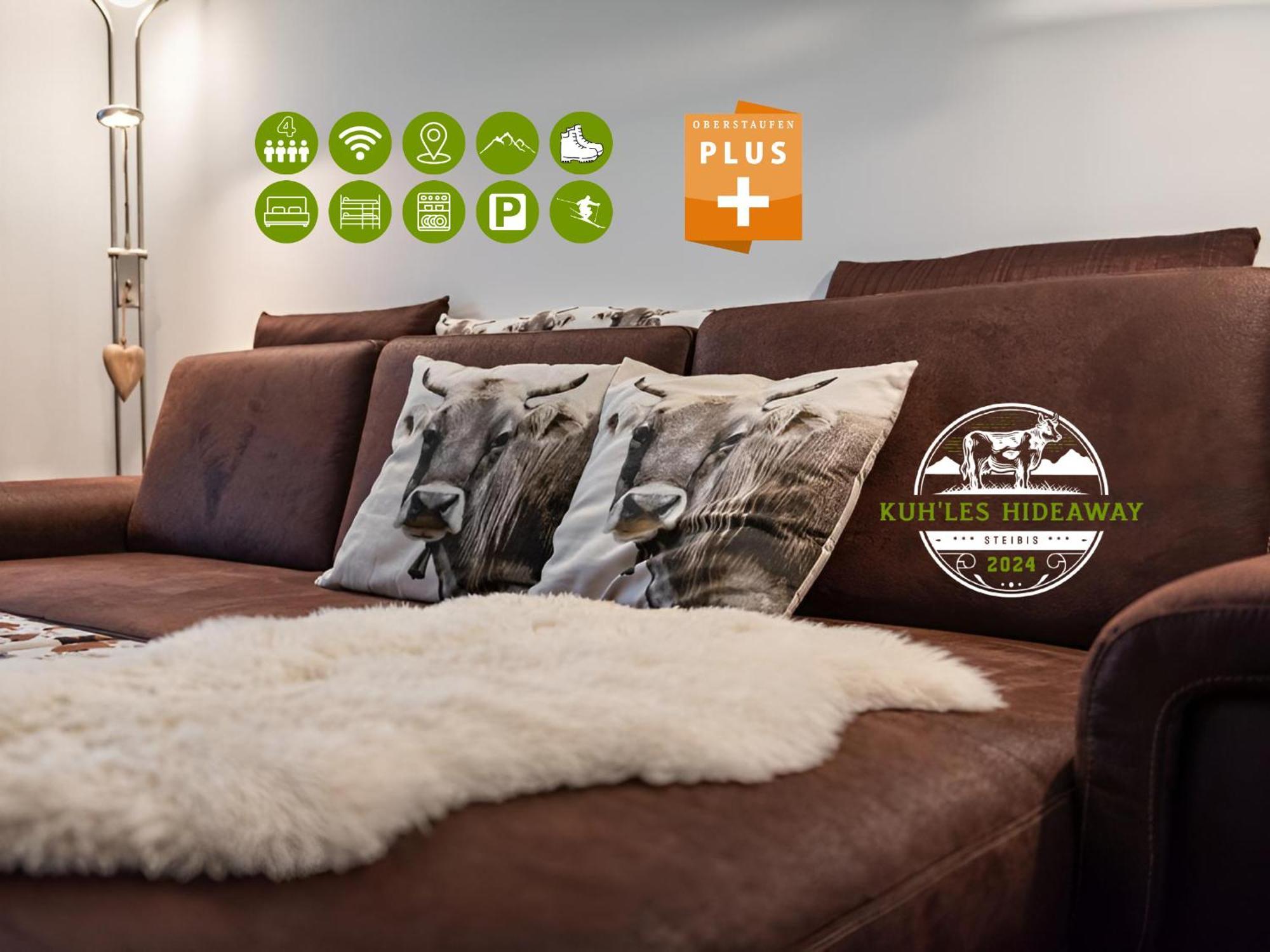 Kuh'Les Hideaway Steibis 3-Zimmer Ferienwohnung 55 M² Oberstaufen Exterior foto